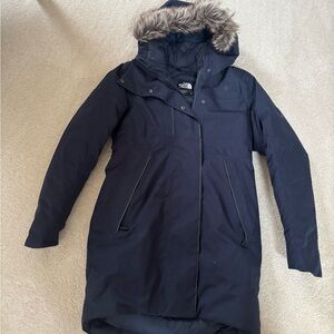 North Face navy parka